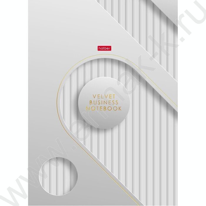 Бизнес-блокнот 160л А4 5-цв.блок "Velvet style_white" | Фото 1