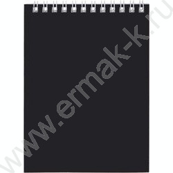 Блокнот  40л А6 спираль "Черный бархат" ламинац.SOFT-TOUCH NEW | Фото 1