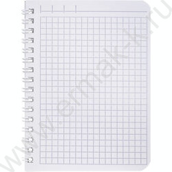 Зап. книжка  80л А6 спираль /ламинац.SOFT-TOUCH /перфорация "Черный бархат" NEW | Фото 2