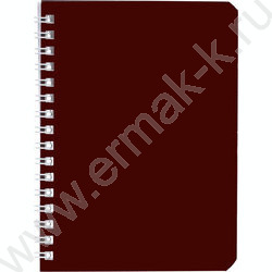 Зап. книжка  80л А6 спираль /ламинац.SOFT-TOUCH /перфорация "Каштановый мед" NEW | Фото 1