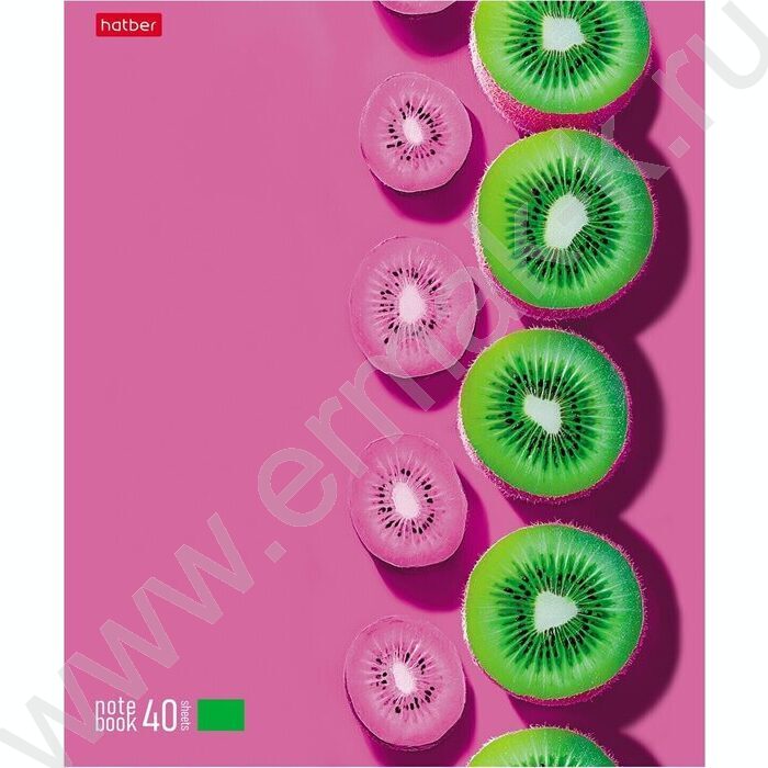 Тетрадь  40л клетка/пластик обл. "New fruits" ассорти | Фото 5