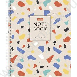 Тетрадь  48л клетка/спираль "Terrazzo" 4вида NEW | Фото 4