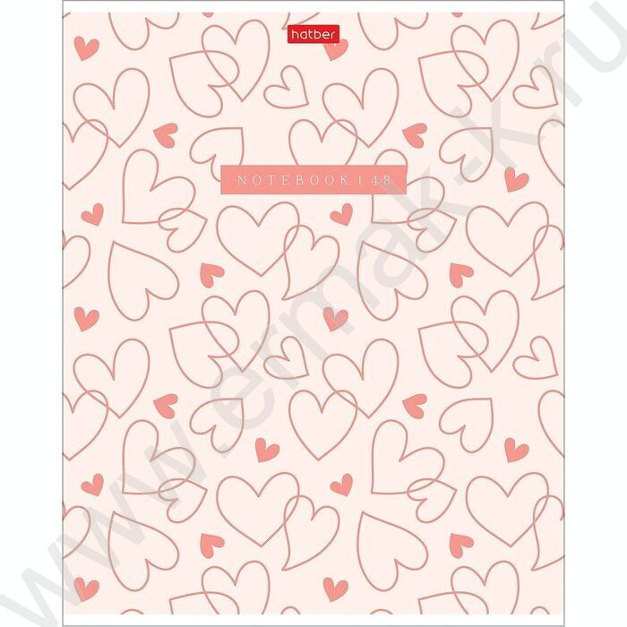 Тетрадь  48л клетка/пластик обл. "LOVE IS...." ассорти | Фото 2