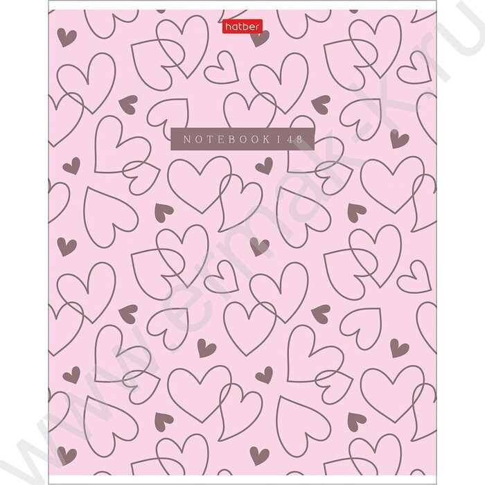 Тетрадь  48л клетка/пластик обл. "LOVE IS...." ассорти | Фото 3