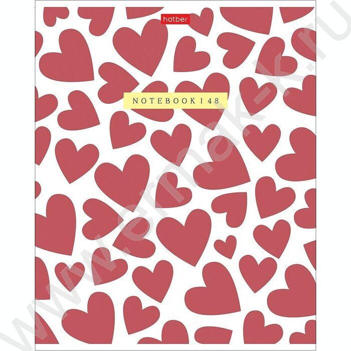 Тетрадь  48л клетка/пластик обл. "LOVE IS...." ассорти | Фото 4