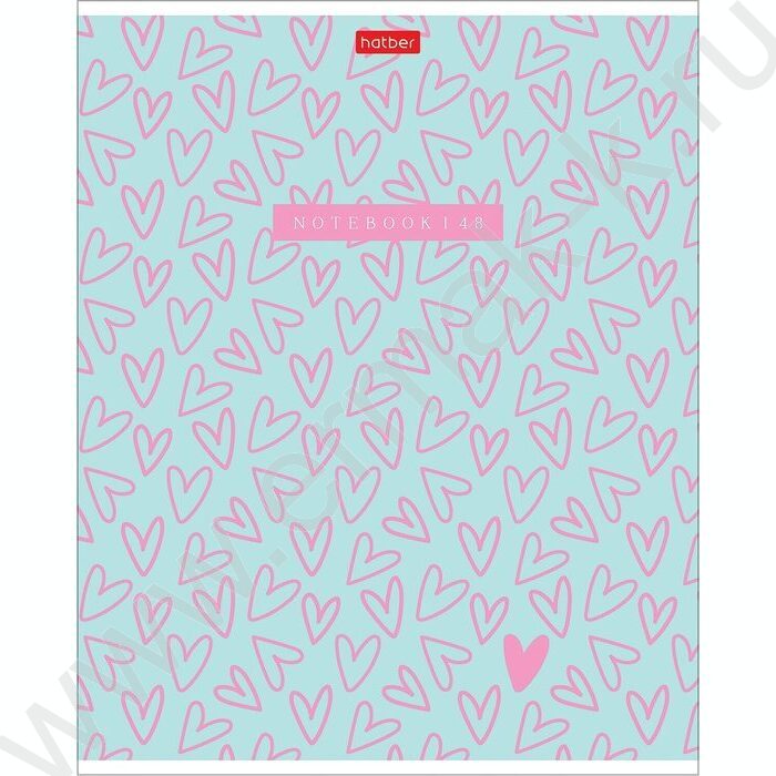 Тетрадь  48л клетка/пластик обл. "LOVE IS...." ассорти | Фото 6