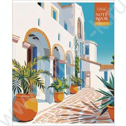 Тетрадь  48л клетка "Солнечные кварталы" /тиснение/ 5видов NEW | Фото 2