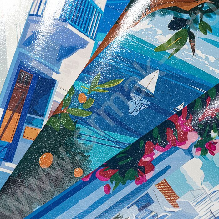 Тетрадь  48л клетка "Солнечные кварталы" /тиснение/ 5видов | Фото 9