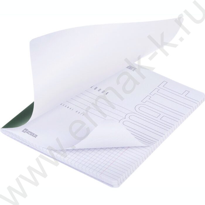 Тетрадь  96л клетка "Малахит" /ламинац.SOFT-TOUCH/ | Фото 2