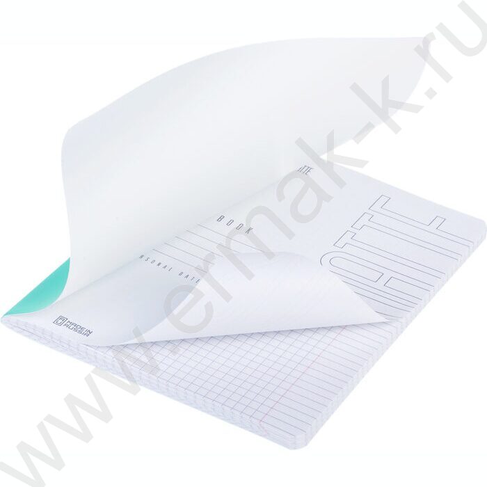 Тетрадь  96л клетка "Аквамарин" /ламинац.SOFT-TOUCH/ | Фото 2