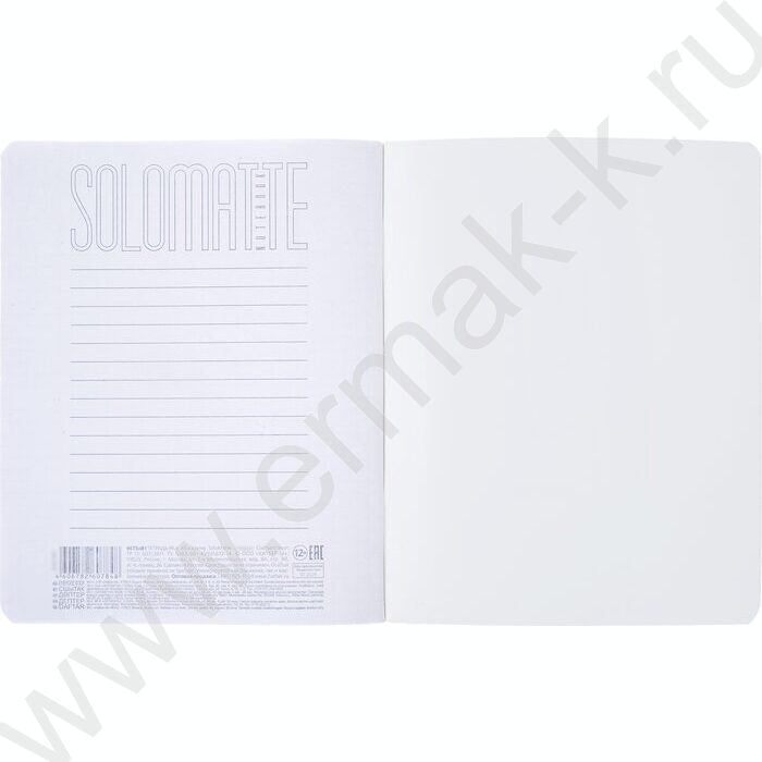 Тетрадь  96л клетка "Аквамарин" /ламинац.SOFT-TOUCH/ | Фото 4