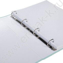 Тетрадь  80л А4 клетка/кольца ламинация Soft-touch/  "NEWtone PASTEL Зеленый нефрит" NEW | Фото 3