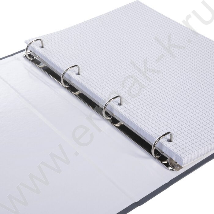 Тетрадь  80л А4 клетка/кольца ламинация Soft-touch/  "NEWtone PASTEL Серый агат" | Фото 3