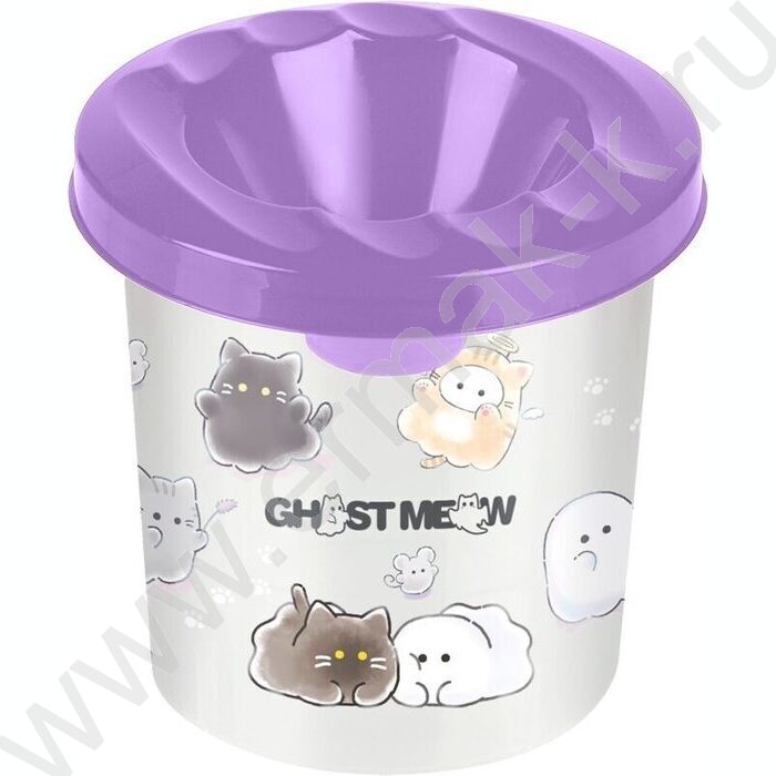 Стакан - непроливайка "Ghost Meow" /с дизайном | Фото 1