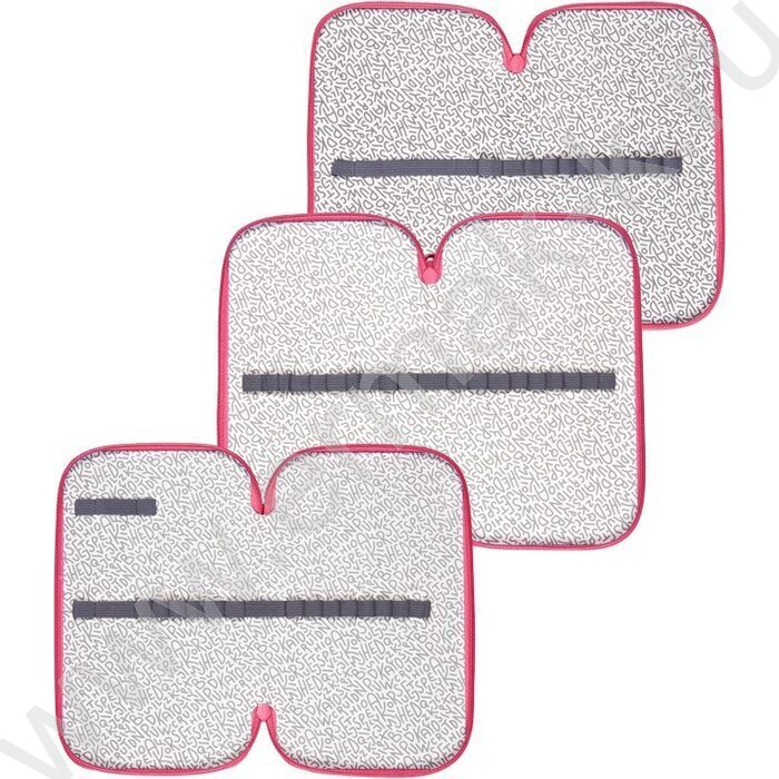 Пенал б/наполн. 3молнии 205x108мм "Lovely Little Friends", картон с конгрев. тиснением | Фото 3