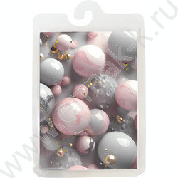 Обложка д/паспорта ПВХ "Marble balls" NEW | Фото 1