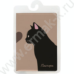 Обложка д/паспорта ПВХ "Котик" NEW | Фото 1