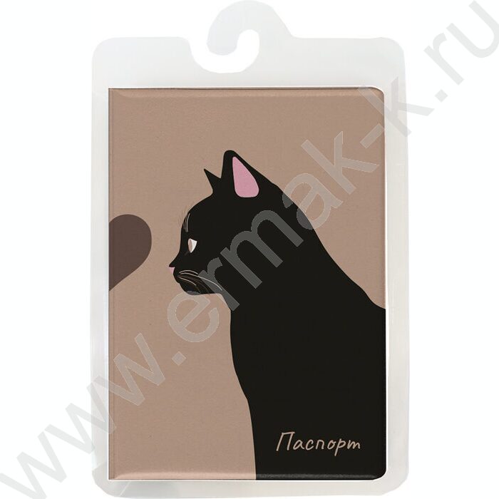 Обложка д/паспорта ПВХ "Котик" | Фото 1