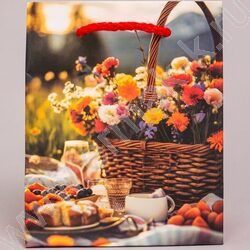 Пакет подарочный бумажный 12*15см Женский микс NEW | Фото 5