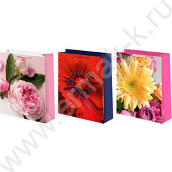 Пакет подарочный бумажный 12*15см Женский микс NEW | Фото 1