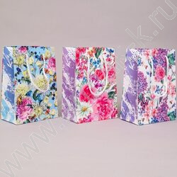 Пакет подарочный бумажный 14*20см Женский микс NEW | Фото 2