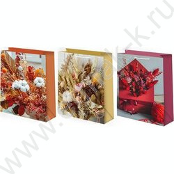 Пакет подарочный бумажный 18*23см Женский микс NEW | Фото 1