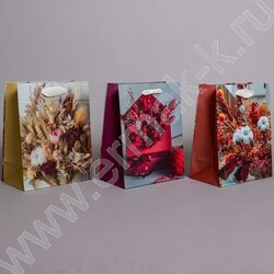 Пакет подарочный бумажный 18*23см Женский микс NEW | Фото 2