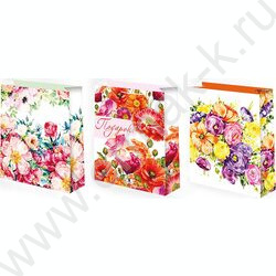 Пакет подарочный бумажный 18*23см Женский микс NEW | Фото 1