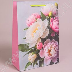 Пакет подарочный бумажный 22*31см Женский микс NEW | Фото 4