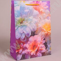 Пакет подарочный бумажный 22*31см Женский микс NEW | Фото 5