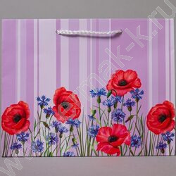 Пакет подарочный бумажный 23*18см Женский микс NEW | Фото 5