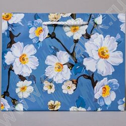 Пакет подарочный бумажный 23*18см Женский микс NEW | Фото 3