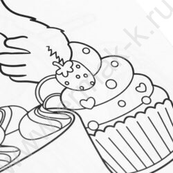 Раскраска А4 Десерты для пушистых NEW | Фото 6