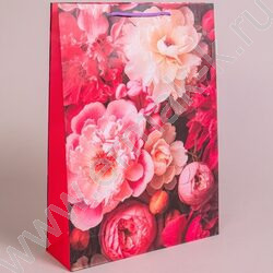 Пакет подарочный бумажный 33*45см Женский микс NEW | Фото 5