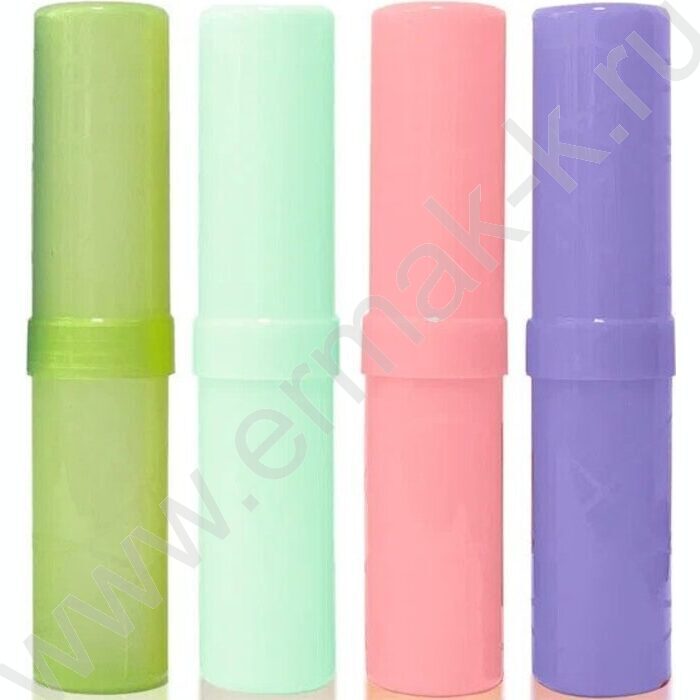 Пенал-тубус пластиковый /нежный МИКС | Фото 1