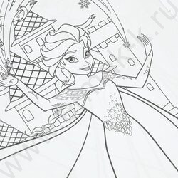 Раскраска А4 Мечта королевы льда NEW | Фото 6