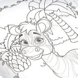 Раскраска А4 Весёлые джунгли NEW | Фото 6