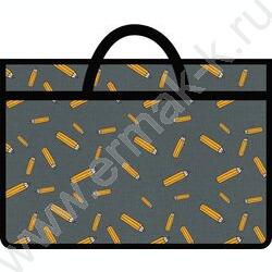 Папка А3 пластик молния сверху с ручками Карандаши NEW | Фото 1