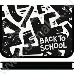 Папка д/тетрадей А4 пластик молния вокруг Back to school NEW | Фото 1