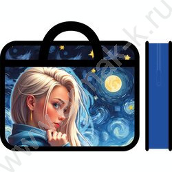 Папка д/тетрадей А4 пластик с ручками Звездная леди NEW | Фото 1