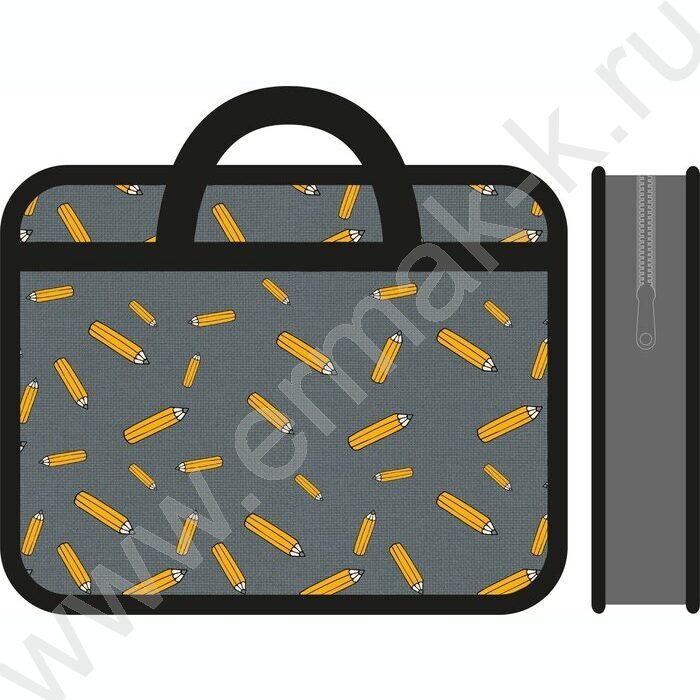 Папка д/тетрадей А4 пластик с ручками Карандаши | Фото 1