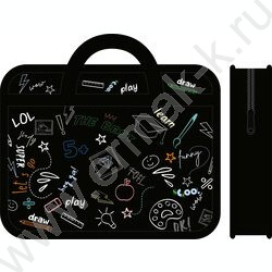 Папка д/тетрадей А4 пластик с ручками Клёвая школа NEW | Фото 1