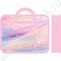 Папка д/тетрадей А4 пластик с ручками Мрамор NEW | Фото 1