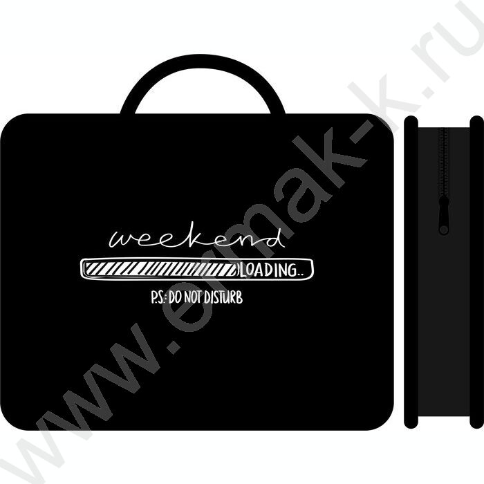 Папка д/тетрадей А4 пластик с ручками, широкая Weekend | Фото 1