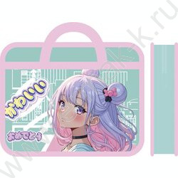 Папка д/тетрадей А4 пластик с ручками, широкая Дейзи NEW | Фото 1