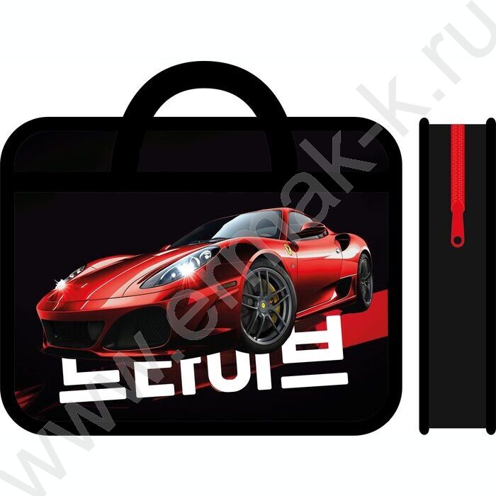 Папка д/тетрадей А4 пластик с ручками, широкая Драйв авто | Фото 1