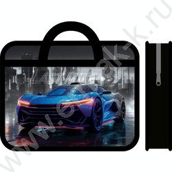 Папка д/тетрадей А4 пластик с ручками, широкая Ночная гонка NEW | Фото 1