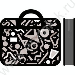 Папка д/тетрадей А4 пластик с ручками, широкая Серая абстракция NEW | Фото 1