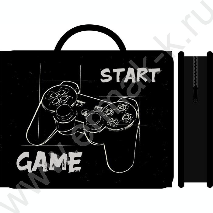 Папка д/тетрадей А4 пластик с ручками Start game | Фото 1