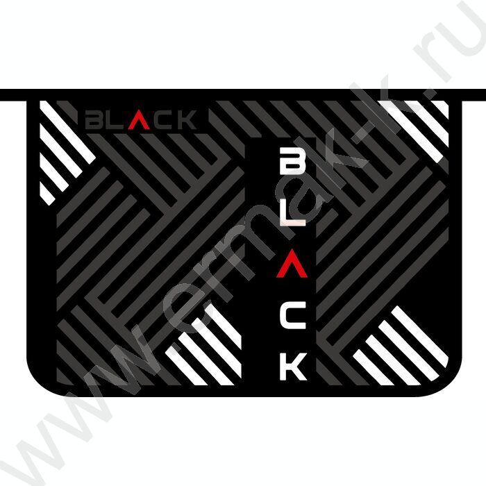 Папка д/тетрадей А4 пластик молния сверху, печать на картоне Geometry | Фото 1